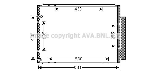 AVA QUALITY COOLING Kondensaator,kliimaseade TO5574D